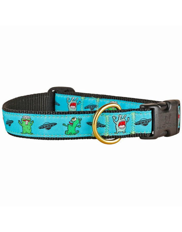 THE BELTED COW Dog Collar Aliens