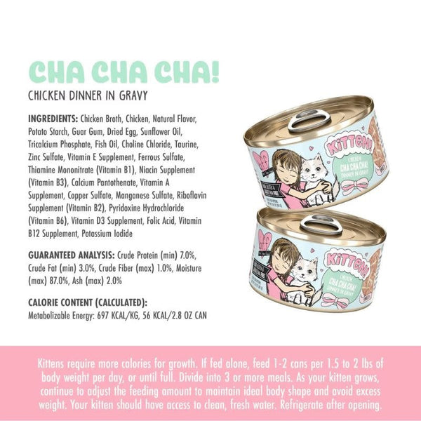 BFF Kitten Cha Cha Cha Dinner in Gravy 2.8OZ Case/12
