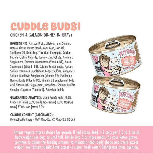 BFF Kitten Cuddle Buds Dinner in Gravy 2.8OZ Case/12