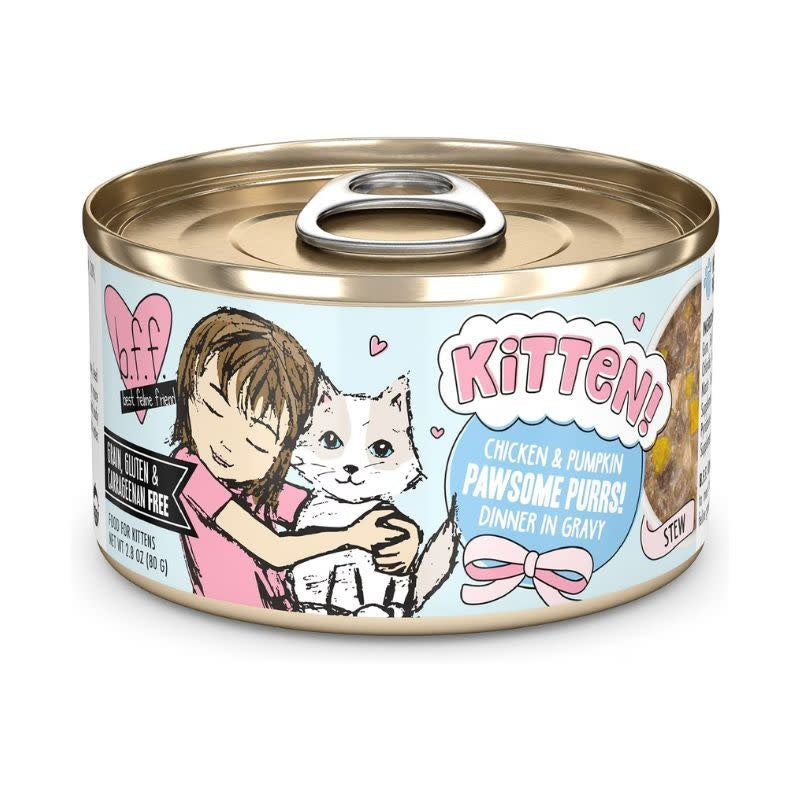BFF Kitten Pawesome Purrs Dinner in Gravy 2.8OZ Case/12