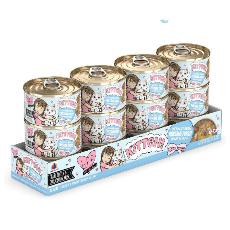 BFF Kitten Pawesome Purrs Dinner in Gravy 2.8OZ Case/12