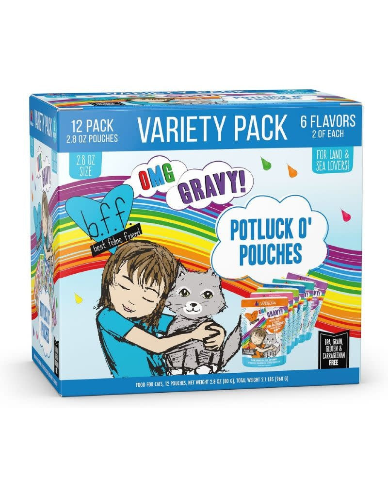 BFF OMG Potluck O' Pouches Variety Pack 2.8OZ CASE/12