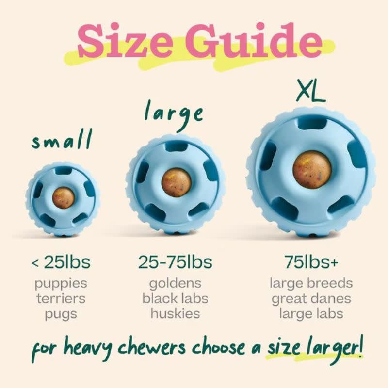 WOOF Birthday Dog Pupsicle Toy Blue