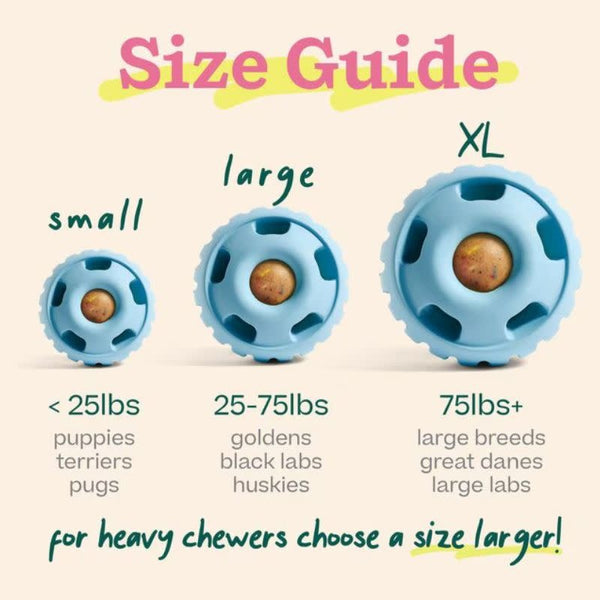 WOOF Birthday Dog Pupsicle Toy Blue