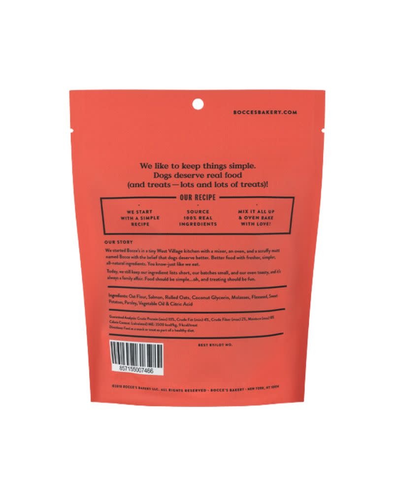 BOCCE'S Soft and Chewy Dog Treat 6 oz Salmon