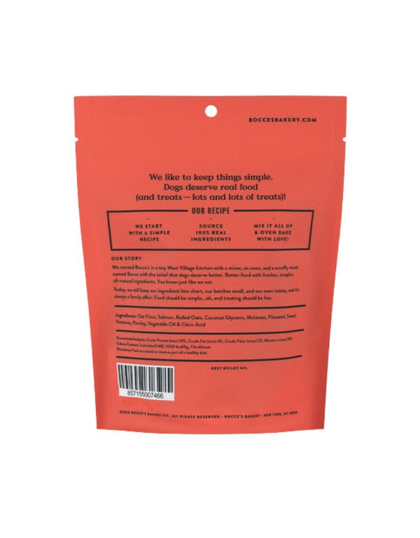 BOCCE'S Soft and Chewy Dog Treat 6 oz Salmon