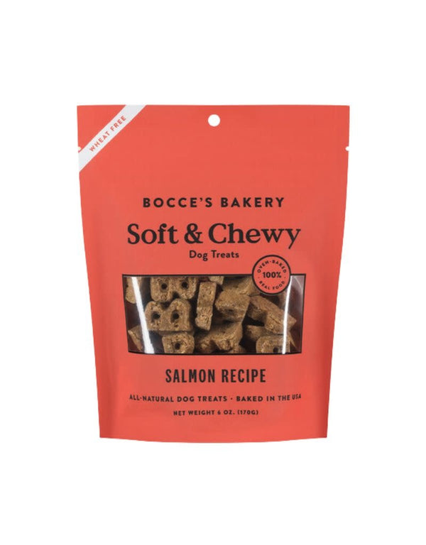 BOCCE'S Soft and Chewy Dog Treat 6 oz Salmon