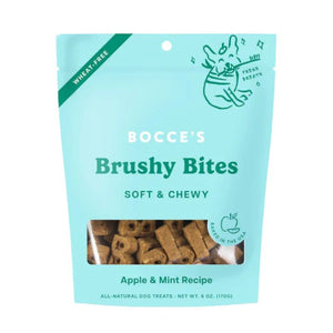 BOCCE'S Soft & Chewy Dailies Functional Dog Treats 6oz Brushy Bites