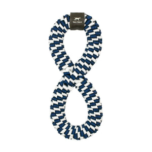 TALL TAILS Braided Infinity Dog Toy Navy