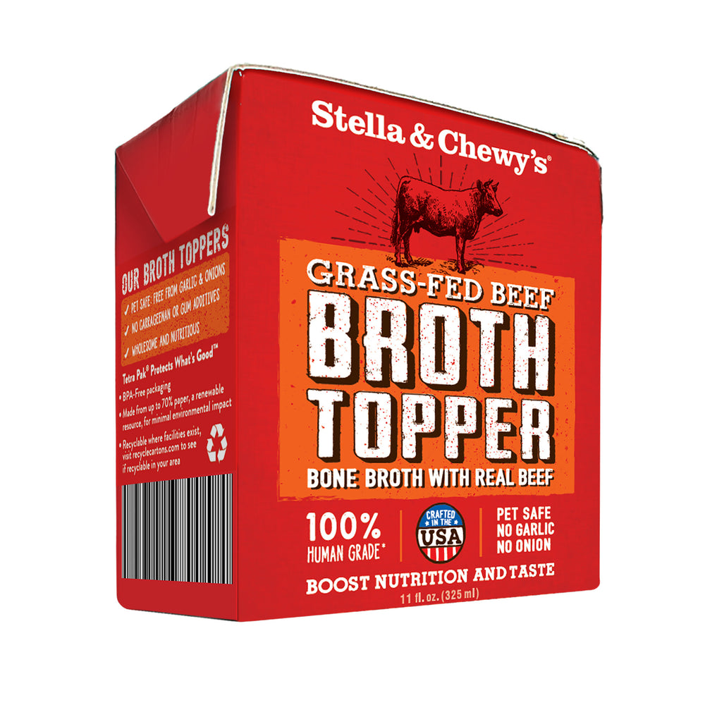 STELLA & CHEWY'S Beef Broth Topper 11oz CASE/12