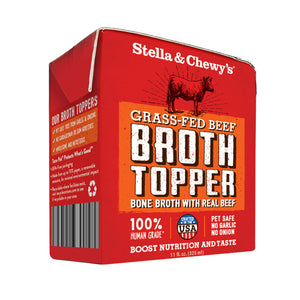 STELLA & CHEWY'S Beef Broth Topper 11oz CASE/12