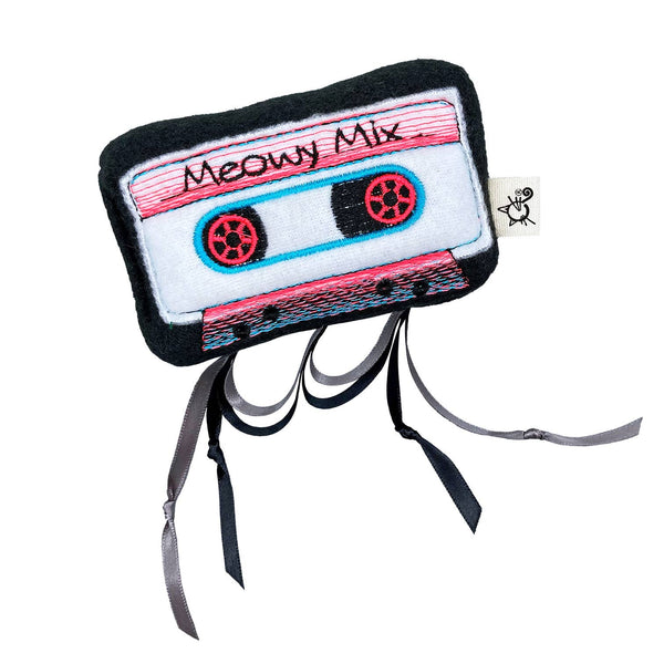 CROCHET KITTY Catnip Cassette Tape Cat Toy
