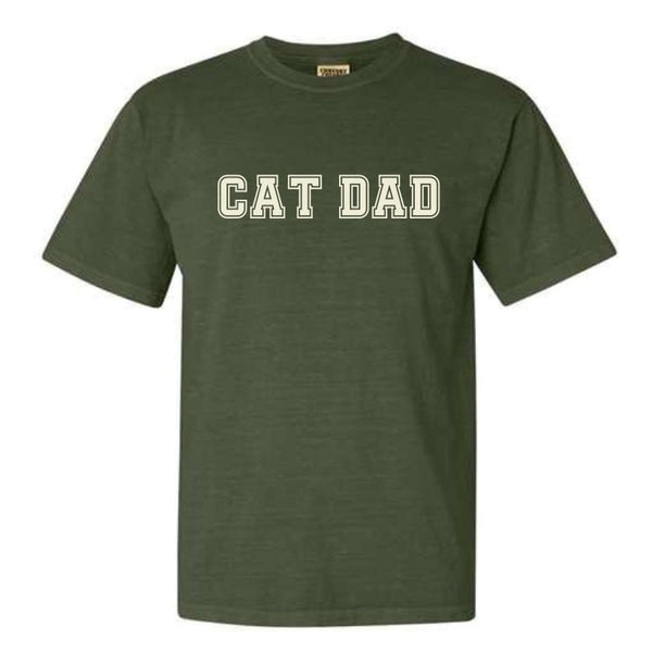 FISH & BONE Varsity Cat Dad T-shirt Hemp