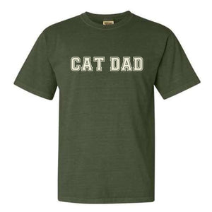 FISH & BONE Varsity Cat Dad T-shirt Hemp