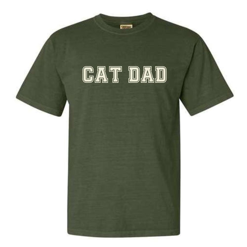 FISH & BONE Varsity Cat Dad T-shirt Hemp