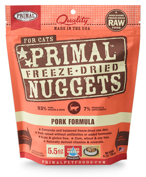 PRIMAL Pork Freezedried Feline Food 5.5 oz