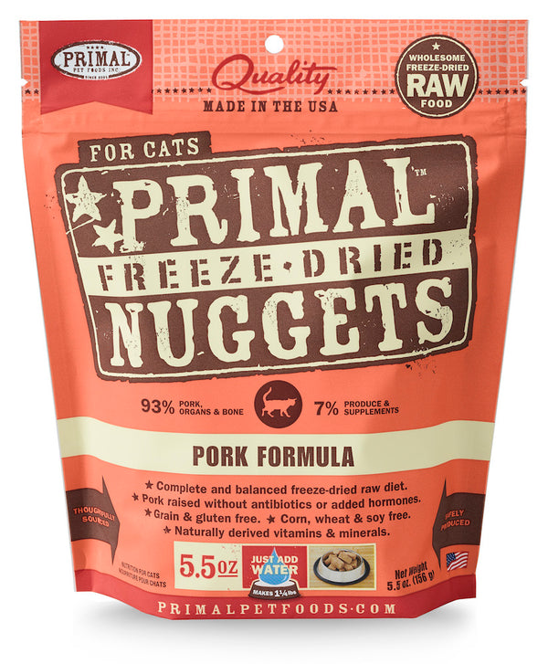 PRIMAL Pork Freezedried Feline Food 5.5 oz