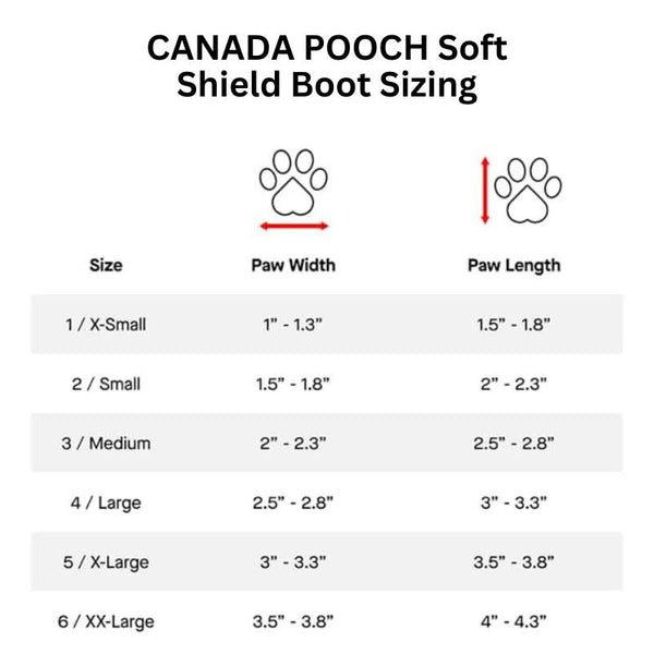 CANADA POOCH Soft Shield Boot Red