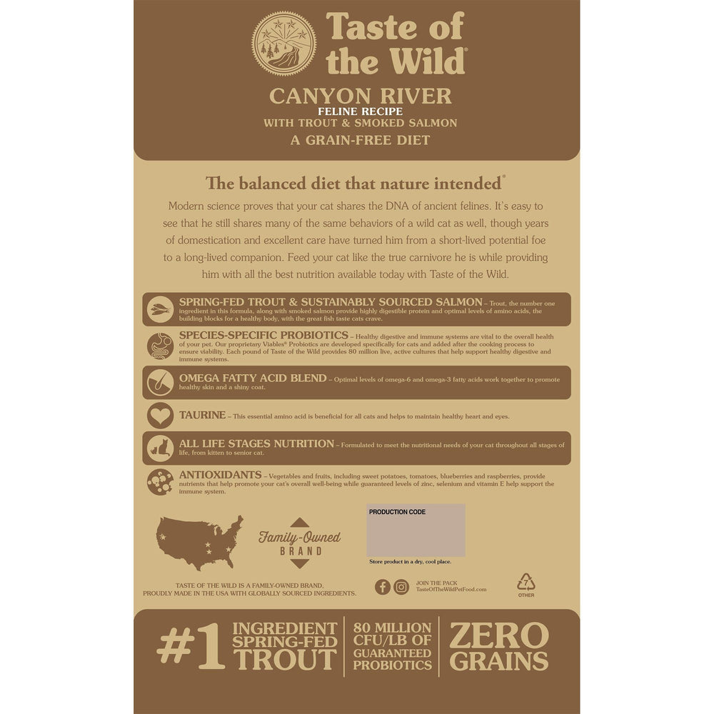 TASTE OF THE WILD Canyon River Grain-Free Dry Cat Food