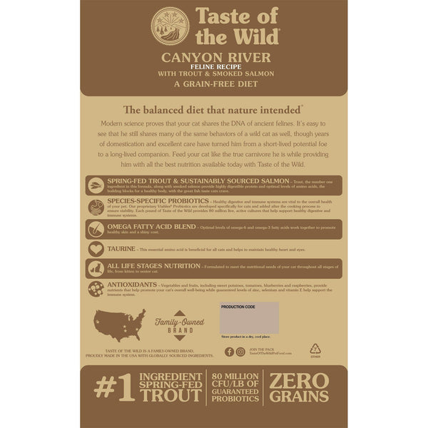 TASTE OF THE WILD Canyon River Grain-Free Dry Cat Food