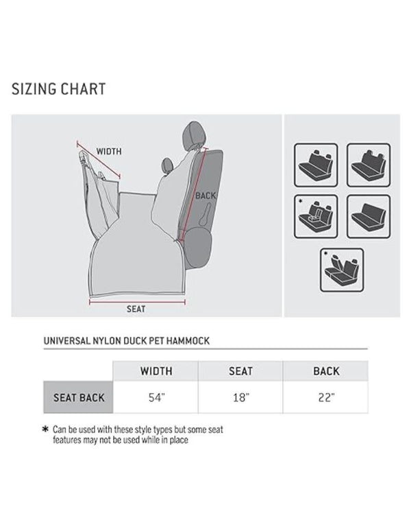 CARHARTT Universal Nylon Duck Pet Hammock