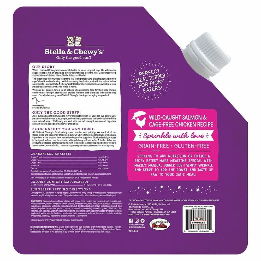 STELLA & CHEWY'S Magical Dinner Dust Salmon & Chicken for Cats 7oz