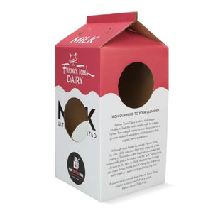 CAT IN THE BOX Cardboard Box Playhouse Mega Milk Carton