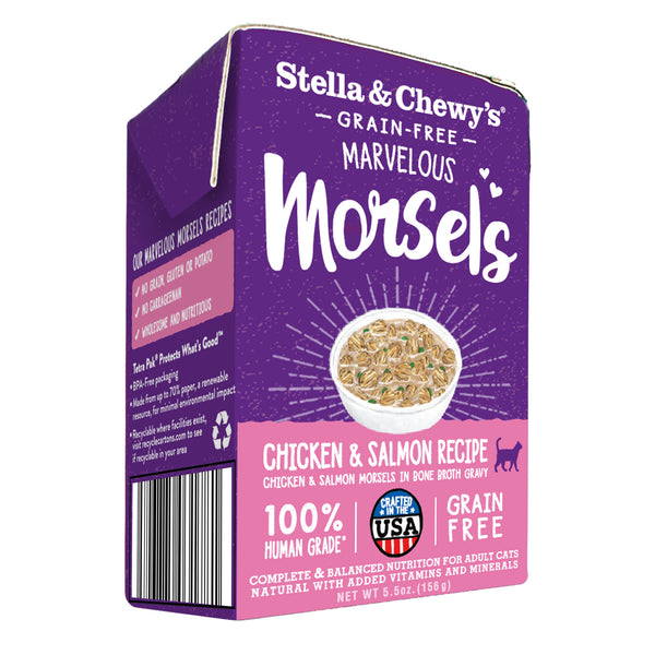 STELLA & CHEWY'S Marvelous Morsels Chicken & Salmon Recipe for Cats 5.5oz CASE/12