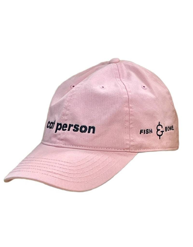 FISH & BONE Cat Person Cap Pink