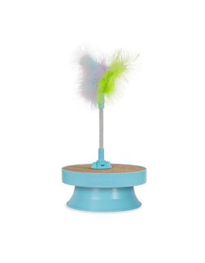 CATSTAGES  2 in 1 Scratch Cat Bat Toy and Ball Track Topper