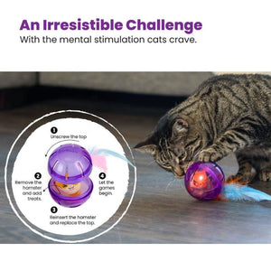 CATSTAGES Hamster Ball Interactive Treat Stuffer Cat Toy