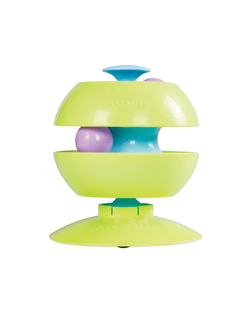 CATSTAGES Twist A Ball Track Green