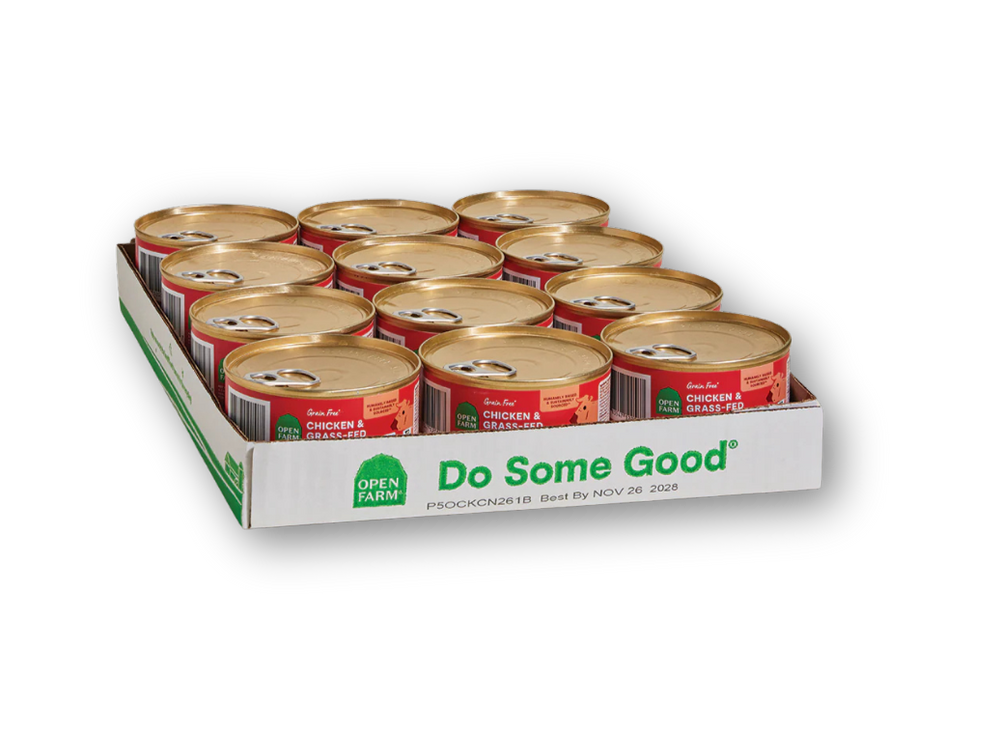 OPEN FARM Hearty Morsels Chicken and Beef Cat Food 5.3 OZ CASE/12