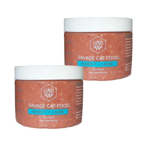 SAVAGE CAT Frozen Raw Cat Food Rabbit