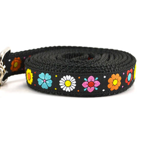 SIX POINT PET Daisy Chain Leash Black