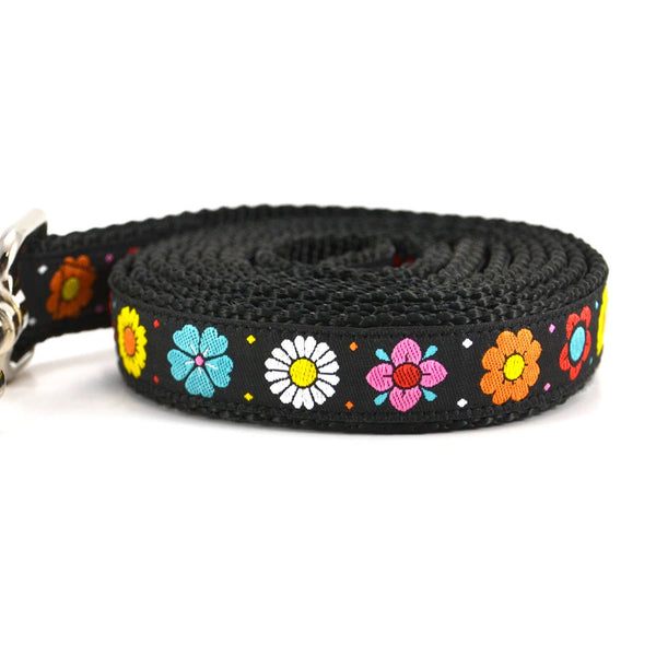 SIX POINT PET Daisy Chain Leash Black