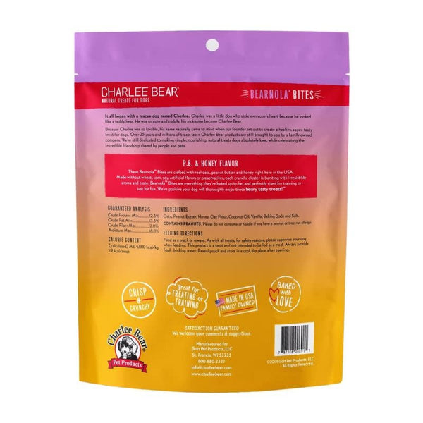 CHARLEE BEAR Dog Bearnola Peanut Butter Honey 8OZ