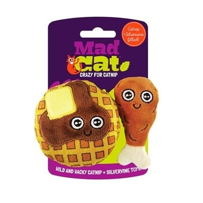 MAD CAT Chicken & Waffles Catnip Cat Toy