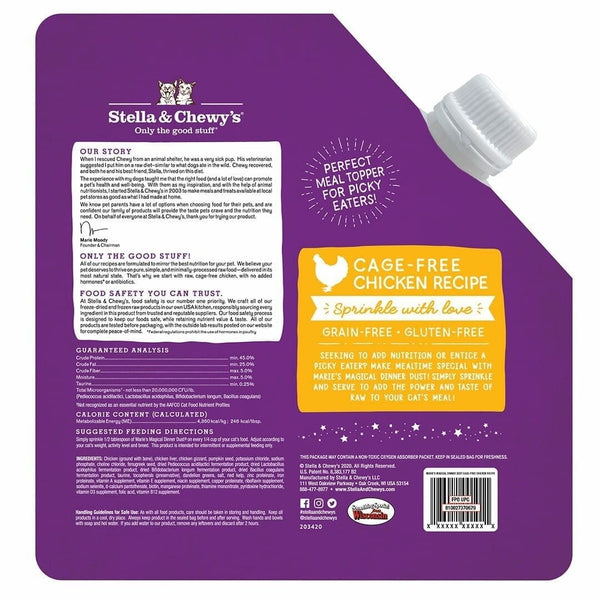 STELLA & CHEWY'S Magical Dinner Dust Chicken for Cats 7oz