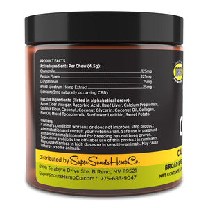 SUPER SNOUTS Broad Spectrum 5mg Chew Chill + Out