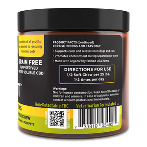 SUPER SNOUTS Broad Spectrum 5mg Chew Chill + Out