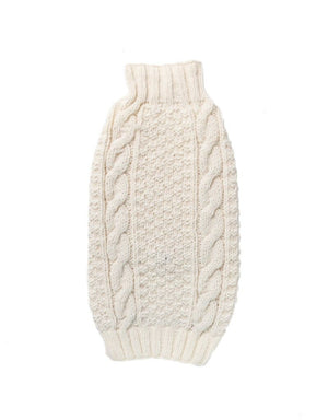 CHILLY DOG Wool Sweater Natural Cable