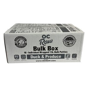 OC RAW Frozen Dog Food Duck and Produce