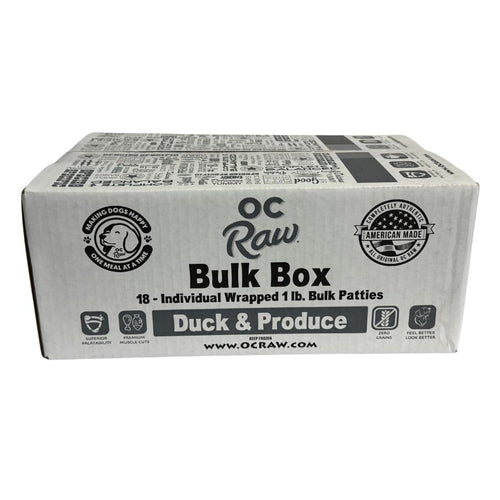 OC RAW Frozen Dog Food Duck and Produce