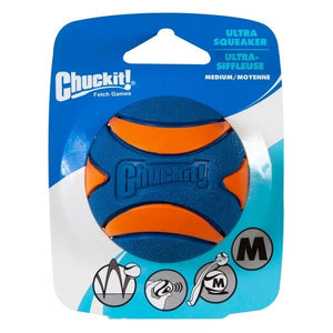 CHUCKIT Ultra Squeaker Ball Medium