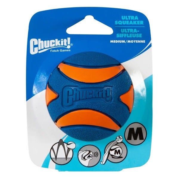 CHUCKIT Ultra Squeaker Ball Medium