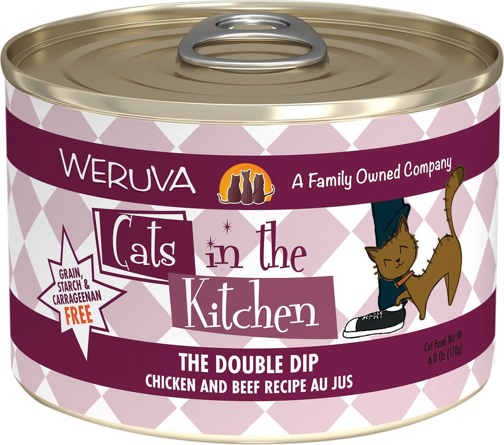 WERUVA Cats in the Kitchen The Double Dip Grain-Free Canned Cat Food Case