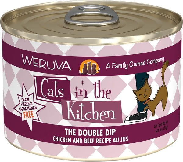 WERUVA Cats in the Kitchen The Double Dip Grain-Free Canned Cat Food Case