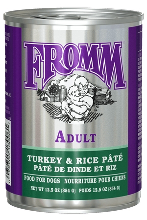 FROMM Classic Dog Food Turkey & Rice Canned Wet Food 12.5OZ CASE/12