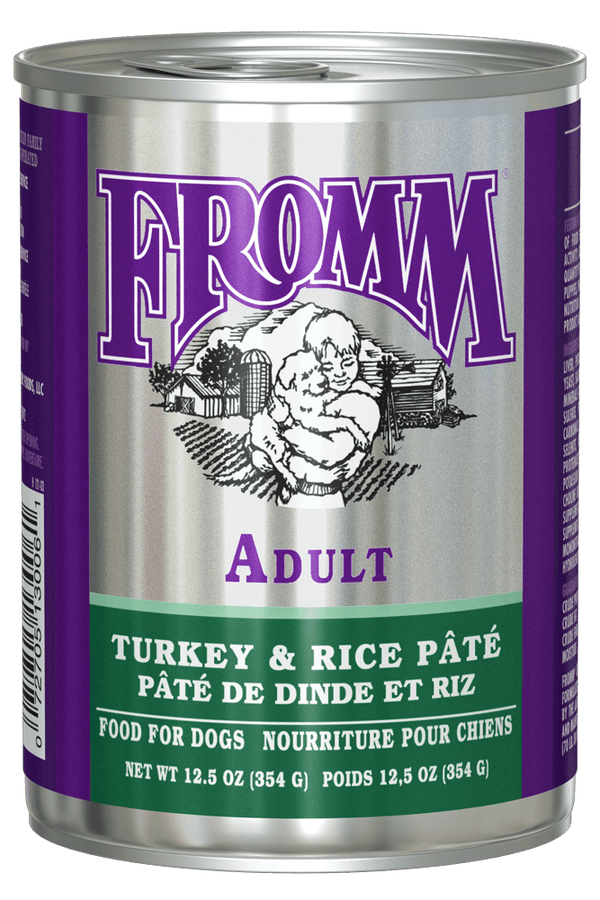 FROMM Classic Dog Food Turkey & Rice Canned Wet Food 12.5OZ CASE/12